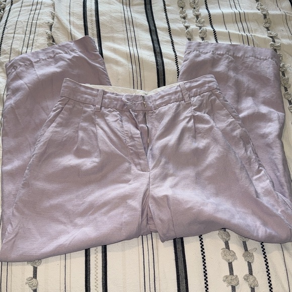 Aritzia linen cropped effortless pants - Picture 2 of 5